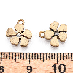 Brass Micro Pave Cubic Zirconia Charms&nbsp;LS-ZIRC-Q014-002C-NF