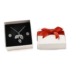 Square Cardboard Jewelry Set Box&nbsp;LS-CBOX-Q038-01A