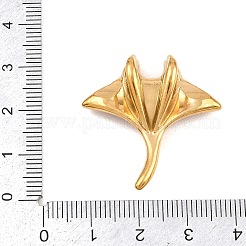 304ステンレススチールエナメルペンダント  マンタのチャーム  ゴールドカラー  レッド  30.5x30x9.5mm  穴：4x8mm&nbsp;STAS-G380-01G-02