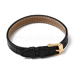 Imitation Leather String Bracelets with Stainless Steel Buckles&nbsp;AJEW-Z053-01E