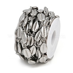 304 Stainless Steel Shell Shape Link Chains&nbsp;CHS-P023-04P