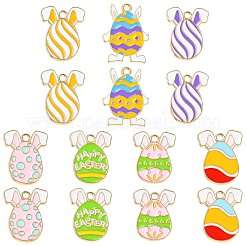 35Pcs 7 Style Easter Theme Alloy Enamel Pendants&nbsp;ENAM-CJ0005-67