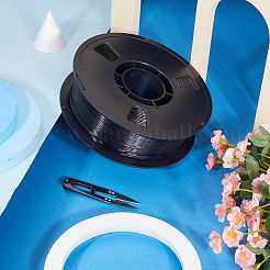 330m petg 3D プリンター フィラメント  3Dプリンターの消耗品  ブラック  1.75mm  約360.89ヤード（330m）/ロール&nbsp;OCOR-WH0081-38A