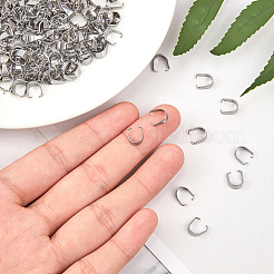 304ステンレススチールスナップオンベイル  ステンレス鋼色  9x7x4mm  300個/箱&nbsp;STAS-UN0003-52A