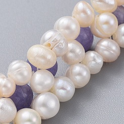 Natural Quartz(Dyed) Beads Bracelets&nbsp;BJEW-JB04604-05