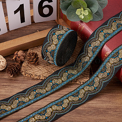 Ethnic Style Embroidery Polyester Ribbons&nbsp;SK-TAC0001-02