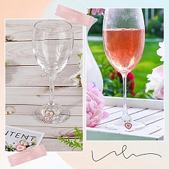 Brass Wine Glass Charms&nbsp;AJEW-SC0002-46