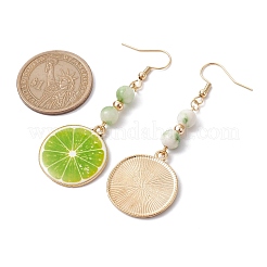Real 18K Gold Plated Alloy Enamel Dangle Earrings&nbsp;EJEW-JE05667-05