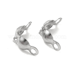 変色しない304ステンレススチールボールチープ  ステンレス鋼色  6x3mm  穴：1.4~1.5mm&nbsp;STAS-P319-33P-01