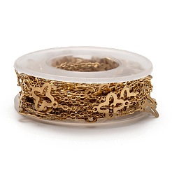 Ion Plating(IP) 304 Stainless Steel Clover Link Cable Chains&nbsp;STAS-P254-10G