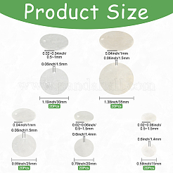 100Pcs 5 Styles Natural Capiz Shell Pendants&nbsp;SHEL-SC0001-94