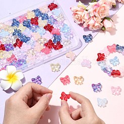 100Pcs 10 Colors Transparent Spray Paint Glass Beads&nbsp;GLAA-CJ0002-73