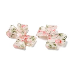 Transparent Printed Acrylic Cabochons&nbsp;OACR-M008-01C