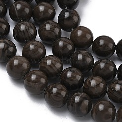 Natural Wood Lace Stone Wooden Jasper Beads Strands&nbsp;G-K365-F03-10mm