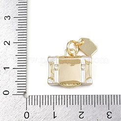 真鍮チャーム  荷物チャーム  丸カン付き  ゴールドカラー  14.5x16.5x5mm  穴：4.4mm&nbsp;LS-KK-L246-04G