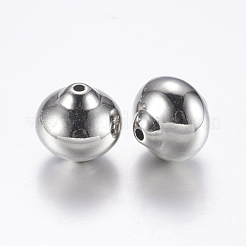 CCBプラスチックビーズ  ロンデル  プラチナ  20.5x20mm  穴：3mm&nbsp;CCB-G007-29P