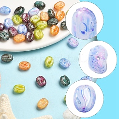 40Pcs 5 Colors Baking Paint Glass Seed Beads&nbsp;GLAA-FS0002-27