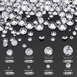 160Pcs 8 Style Cubic Zirconia Cabochons&nbsp;ZIRC-PH0001-25