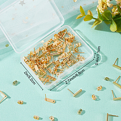 60Pcs 201 Stainless Steel Stud Earring Findings&nbsp;EJEW-BBC0001-05