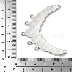 チベットスタイル合金コネクタカボションのセッティング  鉛フリー及びカドミウムフリー  アンティークシルバー  50x64.5x3mm  穴：2mm&nbsp;EA366Y