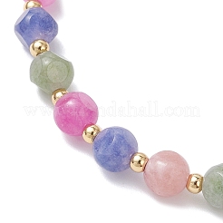 Natural Fluorite Beads Stretch Bracelets for Women&nbsp;BJEW-JB12242