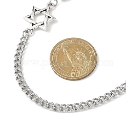 304 Stainless Steel Star of David Link Chain Necklaces&nbsp;NJEW-JN05658