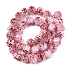 Handmade Millefiori Glass Beads Strands&nbsp;LK-SZ0001-01A