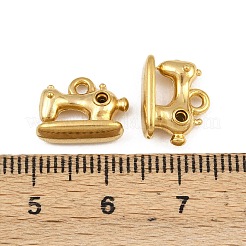 304 Stainless Steel Rhinestone Charm&nbsp;STAS-B167-16G