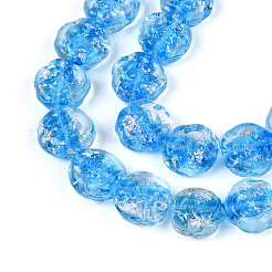Handmade Lampwork Beads Strands&nbsp;LAMP-N028-04C