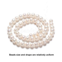 Natural Cultured Freshwater Pearl Beads Strands&nbsp;PEAR-R063-16