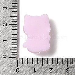 半透明樹脂デコデンカボション  蝶結びをした漫画の猫  プラム  23x17x7mm&nbsp;RESI-M039-03C