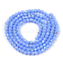 Opaque Solid Color Electroplate Glass Beads Strands&nbsp;LS-EGLA-A039-P2mm-L19