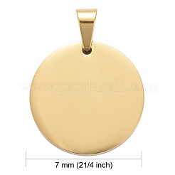 304 Stainless Steel Pendants Ion Plating(IP)&nbsp;STAS-P115-08G