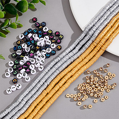 DIY Letter Beads Jewelry Making Finding Kit&nbsp;DIY-PH0010-58