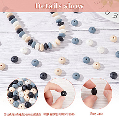 80Pcs 4 Colors Food Grade Eco-Friendly Silicone Beads&nbsp;SIL-DC0001-12