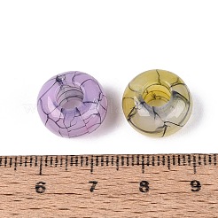 Imitation Jelly Crackle Acrylic European Beads&nbsp;CACR-Q200-28