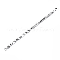 Non-Tarnish 201 Stainless Steel Rope Chain Bracelet for Men Women&nbsp;BJEW-S057-83