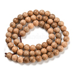 Natural Wood Beads Strands&nbsp;WOOD-F008-05-D
