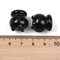 ハロウィーンの手作りランプワークビーズ  魔女の大釜やかん  17.5x16mm  穴：1.6mm&nbsp;X-LAMP-Z016-01A