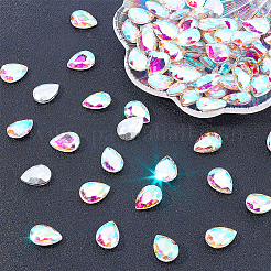 80Pcs Glass Rhinestone Cabochons&nbsp;RGLA-FG0001-16B