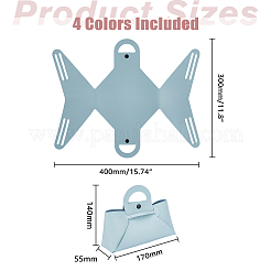 4個 4色 ポーチケース型 PVC メガネケース  メガネ用 サングラス プロテクター  ミックスカラー  170x55x140mm  1pc /カラー&nbsp;AJEW-FH0003-57
