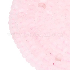 Natural Rose Quartz Beads Strands&nbsp;G-P575-A09-8x5mm