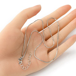 Brass Square Snake Chain Necklace for Men Women&nbsp;MAK-YW0001-08