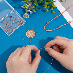 300Pcs Rack Plating Brass Spacer Beads&nbsp;KK-PH0012-43A-RG
