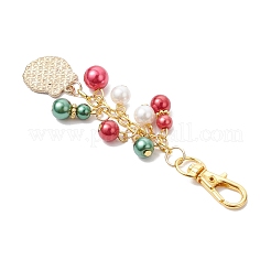6Pcs Christmas Alloy Enamel Pendant Decorations&nbsp;HJEW-JM03683