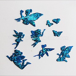 妖精と蝶のカボション DIY シルエット像 シリコン型  肖像彫刻樹脂鋳造鋳型  UVレジン用  エポキシ樹脂工芸品作り  パープル  112x152x5mm  内径：6.5~48.5mm&nbsp;LS-SIMO-R002-06