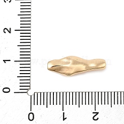 ナゲット 真鍮ビーズ  18KGP本金メッキ  18.5x6x6mm  穴：1.4mm&nbsp;KK-F889-01G-04