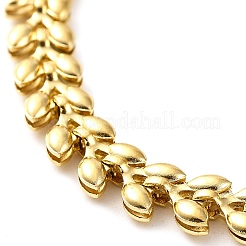 Ion Plating(IP) 304 Stainless Steel Cobs Chain Bracelet&nbsp;BJEW-G684-01G