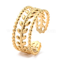 Ion Plating(IP) 304 Stainless Steel Finger Rings&nbsp;RJEW-L102-27G