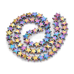 Electroplate Non-magnetic Synthetic Hematite Beads Strands&nbsp;G-N0321-08D